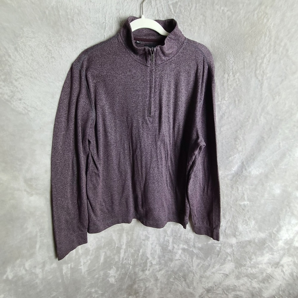 Rodd &‎ Gunn 1/4 Zip Pullover Heathered Long Sleeve Casual Top Size L